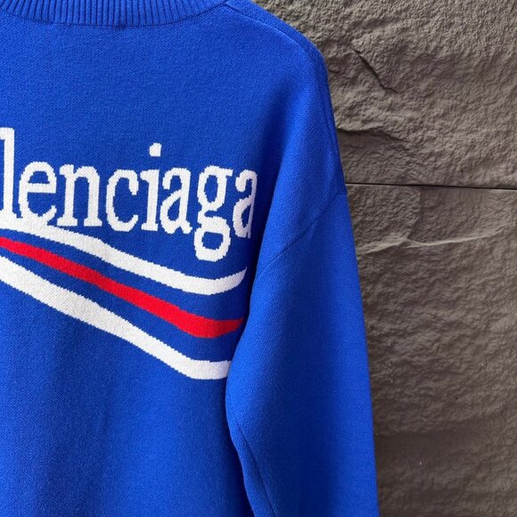 Balenciaga blue crewneck sweater - Picture 7 of 8